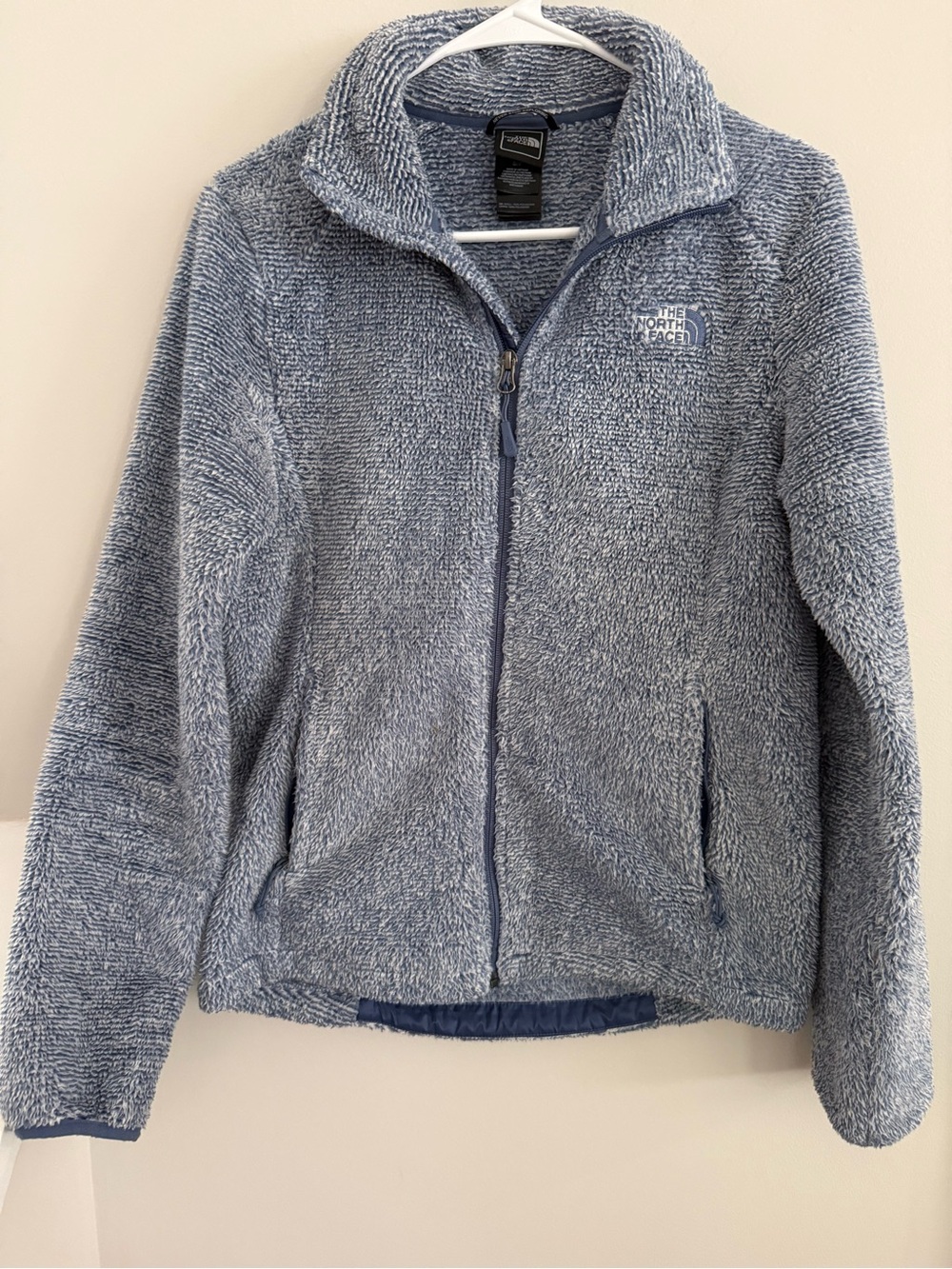 The North Face Cozy Fuzzy Full-Zip Jacket - Light Blue size small women’s